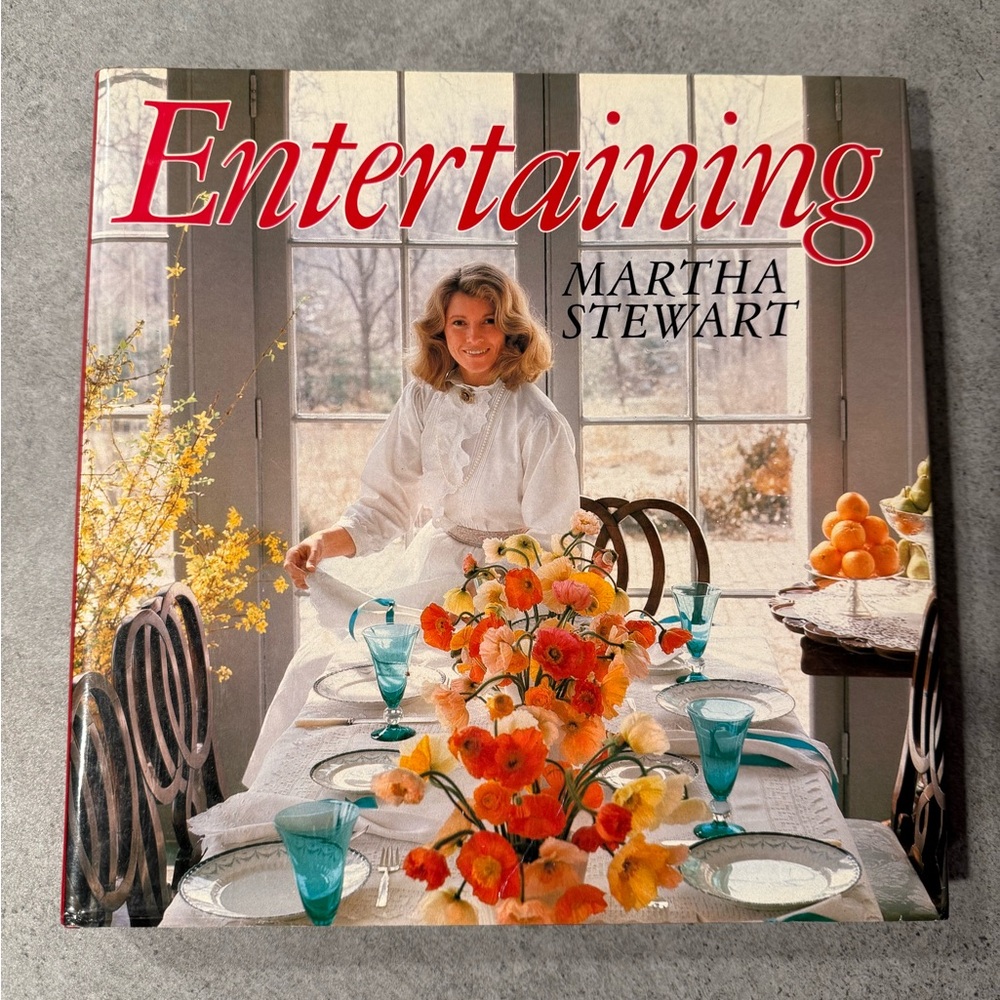 Vintage Martha Stewart “Entertaining” 1982 Hardcover Book